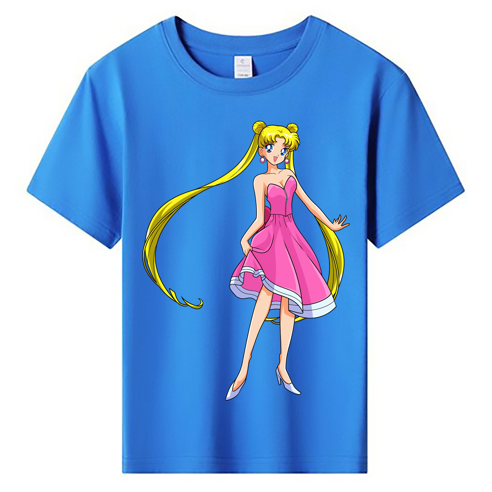 （画像用） 美少女戦士セーラームーン 愛野 美奈子 あいの みなこ Sailor Moon Aino Minako 綿100％キッズTシャツ（フロントプリント）